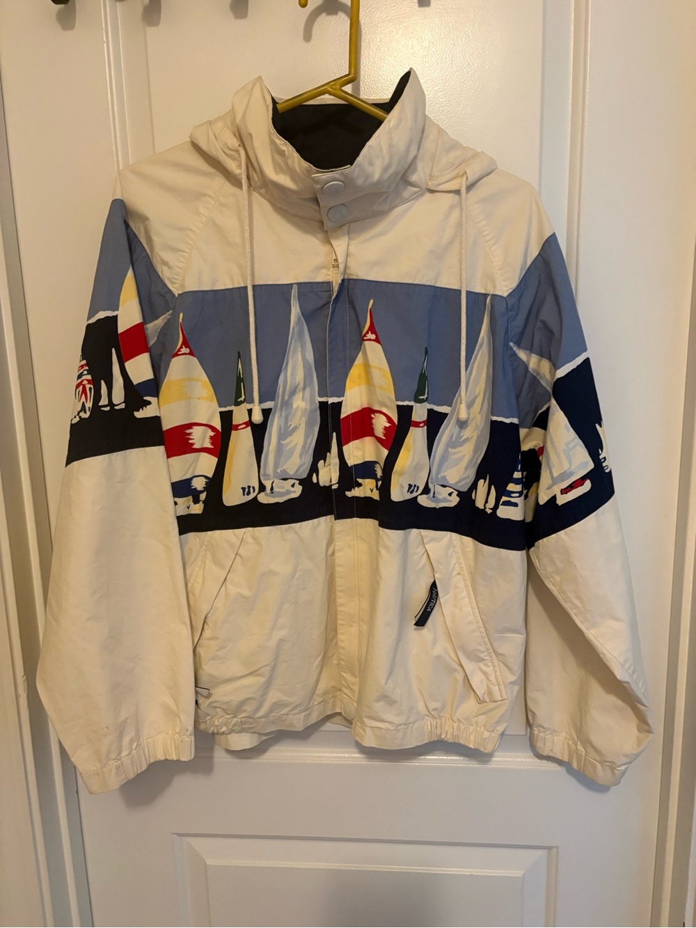 Vintage 1990s Nautica Sailboat Windbreaker Jacket size M